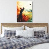 Toile Art abstrait de golfeur (Insitu(Chambre))