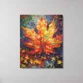 Toile Art Abstrait de la feuille d'érable (Recto)