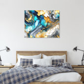 Toile Art Abstrait de l'encre d'alcool (Insitu(Chambre))