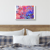 Toile art abstrait de style de coulée acrylique (Insitu(Chambre))