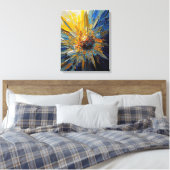 Toile Art Abstrait de tournesol brillant (Insitu(Chambre))