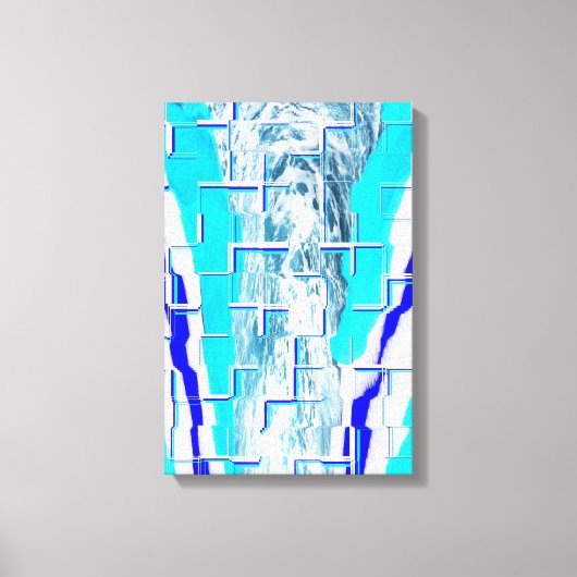 Toile Art abstrait d'eau froide (Recto)