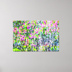 Toile Art Abstrait Des Lilacs Et De L'Eau
