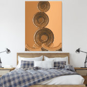 Toile Art Abstrait Doré – Moderne (Insitu(Chambre))