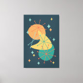 Toile Art abstrait du milieu du siècle de l'ère atomique (Recto)
