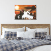 Toile Art Abstrait Feu et glace du sud-ouest (Insitu(Chambre))