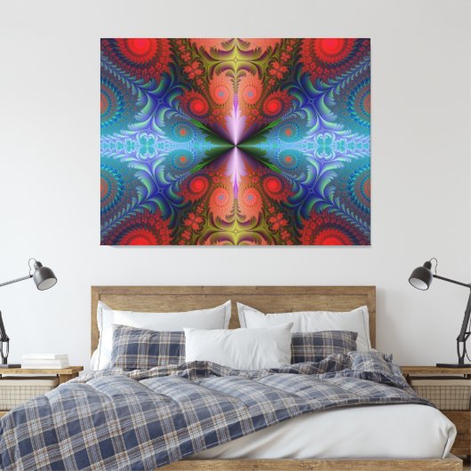 Toile Art Abstrait Fractal Canvas (Insitu(Chambre))