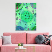 Toile Art abstrait : Fruit Kiwi Vert (Insitu(Salon))