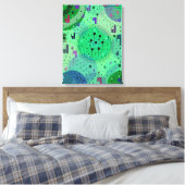 Toile Art abstrait : Fruit Kiwi Vert (Insitu(Chambre))