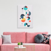 Toile Art Abstrait géométrique moderne - Design minimali (Insitu(Salon))