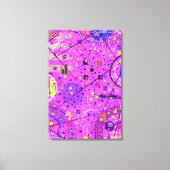 Toile Art abstrait : Glitch violet (Recto)