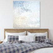 Toile Art Abstrait gris et beige "Rassemblé" (Insitu(Chambre))