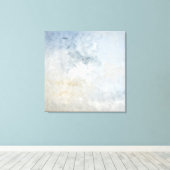 Toile Art Abstrait gris et beige "Rassemblé" (Insitu (Plancher de Bois))
