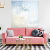 Toile Art Abstrait gris et beige "Rassemblé" (Insitu(Salon))