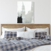 Toile Art Abstrait gris 'retardé' (Insitu(Chambre))