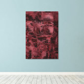 Toile Art Abstrait : Mémoire Statique (Insitu (Plancher de Bois))