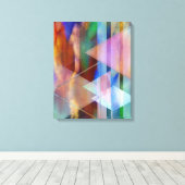 Toile Art Abstrait - Minuit pastorale - Art Rectangulair (Insitu (Plancher de Bois))