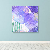 Toile Art abstrait moderne bleu et violet (Insitu (Plancher de Bois))