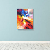 Toile Art Abstrait moderne coloré (Insitu (Plancher de Bois))