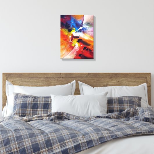 Toile Art Abstrait moderne coloré (Insitu(Chambre))