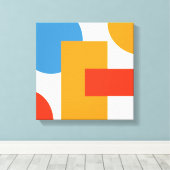 Toile Art abstrait moderne Formes géométriques (Insitu (Plancher de Bois))