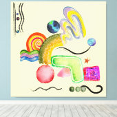 Toile Art Abstrait moderne minimaliste (Insitu (Plancher de Bois))