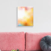 Toile Art Abstrait moderne rouge jaune bleu violet vert (Insitu(Salon))