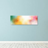 Toile Art Abstrait moderne rouge jaune bleu violet vert (Insitu (Plancher de Bois))