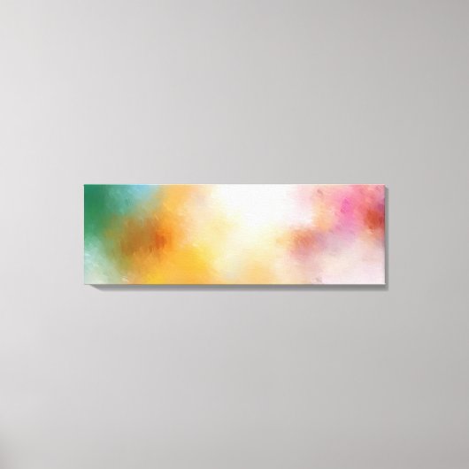 Toile Art Abstrait moderne rouge jaune bleu violet vert (Recto)