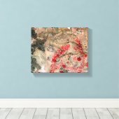 Toile Art Abstrait moderne rouge jaune vert Brown noir (Insitu (Plancher de Bois))