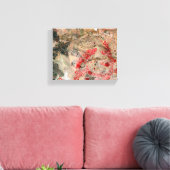 Toile Art Abstrait moderne rouge jaune vert Brown noir (Insitu(Salon))