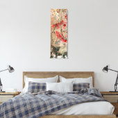 Toile Art Abstrait Moderne Rouge Jaune Vert Brown Noir (Insitu(Chambre))