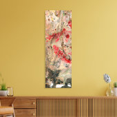 Toile Art Abstrait Moderne Rouge Jaune Vert Brown Noir (Insitu(Salon))
