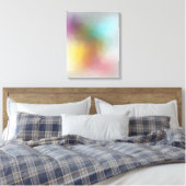 Toile Art Abstrait moderne tendance Rouge Jaune Bleu vio (Insitu(Chambre))