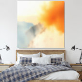 Toile Art Abstrait Neutre Chaud Flou (Insitu(Chambre))