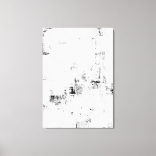 Toile Art abstrait noir et blanc de "chutes de neige"