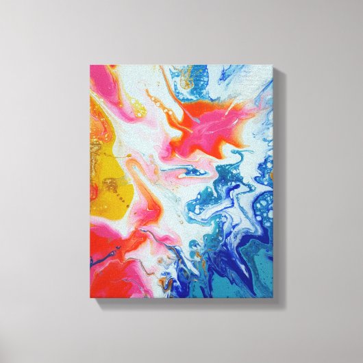 Toile Art abstrait original Summer Respite (Recto)