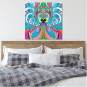 Toile Art abstrait papillon d'été (Insitu(Chambre))