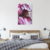 Toile Art Abstrait rose et gras (Insitu(Chambre))