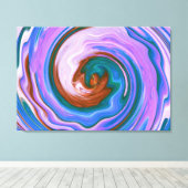 Toile Art Abstrait spiral 5 (Insitu (Plancher de Bois))