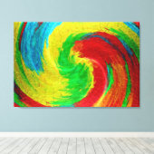 Toile Art Abstrait spiral 8 (Insitu (Plancher de Bois))