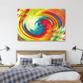 Toile Art Abstrait spiral coloré (Insitu(Chambre))
