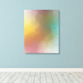 Toile Art Abstrait tendance Rouge Jaune Bleu Violet Mode (Insitu (Plancher de Bois))