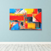 Toile Art abstrait Urban Pulse (Insitu (Plancher de Bois))