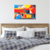 Toile Art abstrait Urban Pulse (Insitu(Chambre))