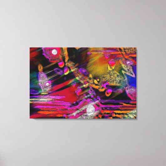 Toile Art Abstrait "volant haut" (Recto)