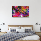 Toile Art Abstrait "volant haut" (Insitu(Chambre))