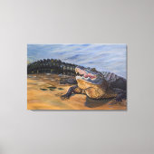 Toile Art Alligator. Face à Face (Recto)