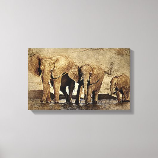 Toile Art animal éléphant (Recto)