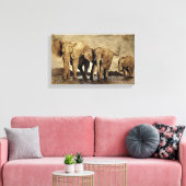 Toile Art animal éléphant (Insitu(Salon))